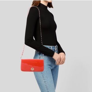 Tory Burch Adalyn Patent Leather Clutch
